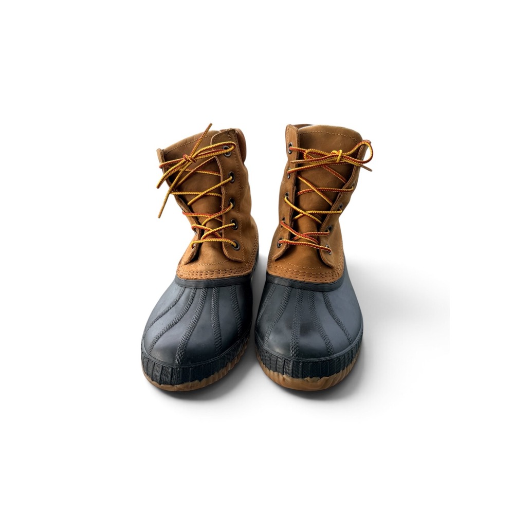 Sorel Cheyanne II Mens Waterproof Duck Boots Tan Black NM2575-224 Size 10